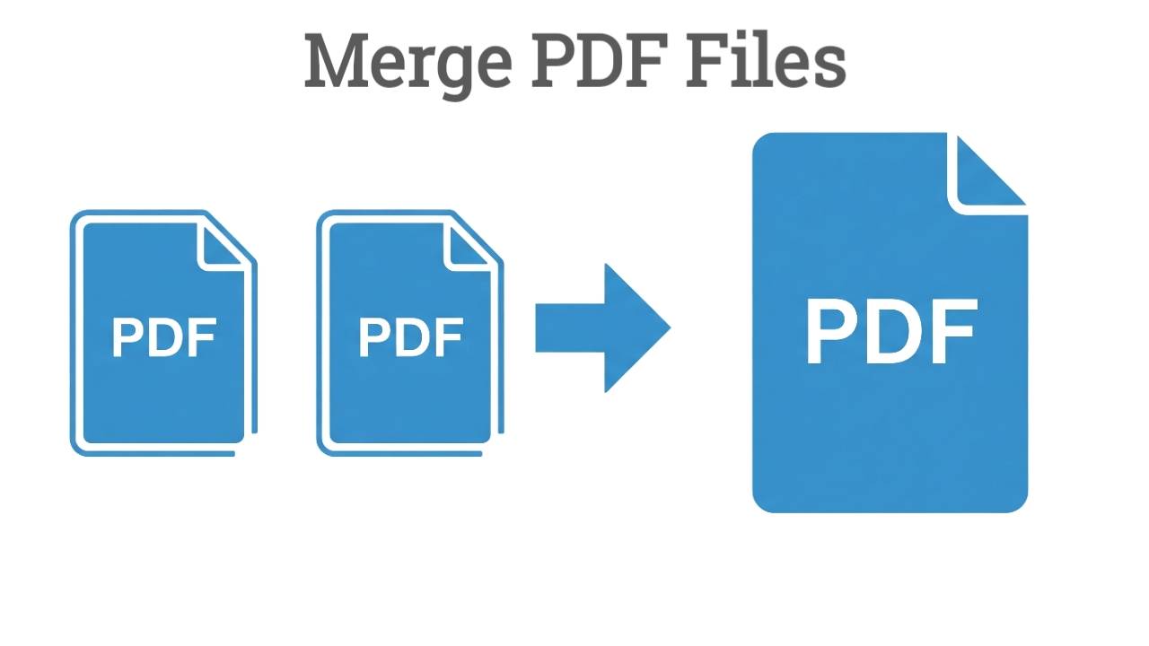 Merge PDF – Combine multiple PDF files into a single document visually explained