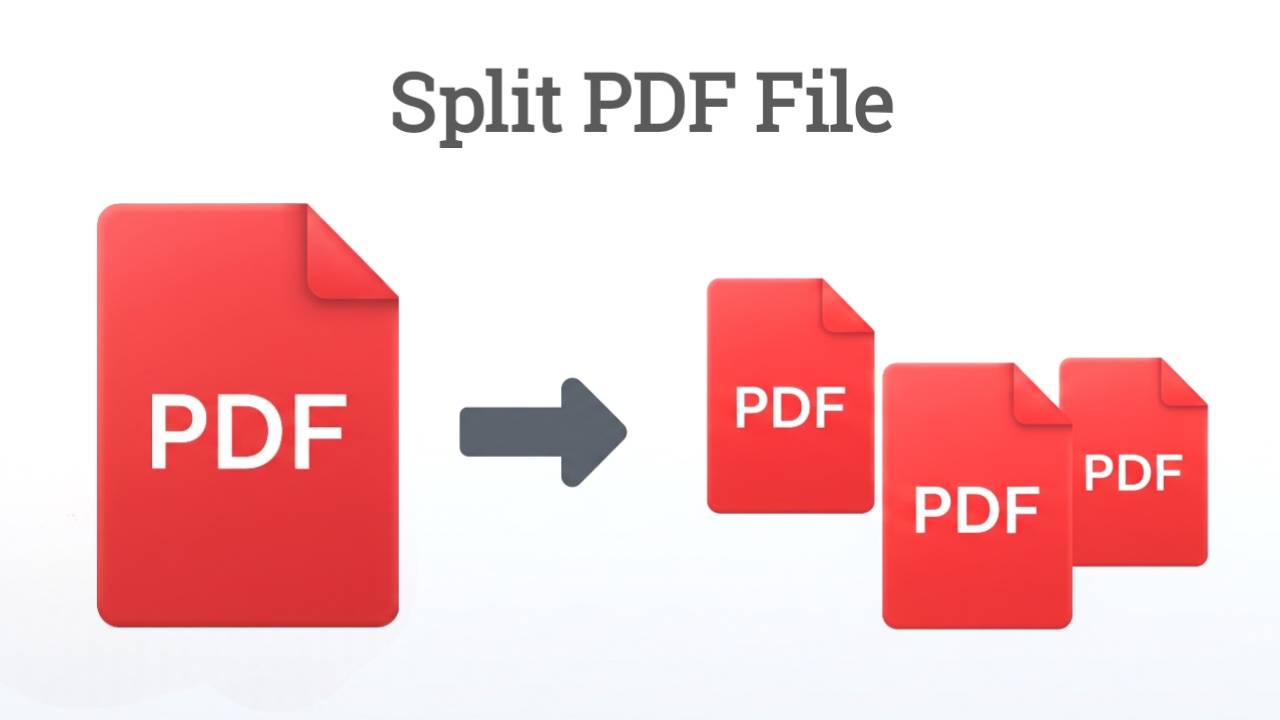 Split PDF – Large PDF file divided into smaller PDF files online