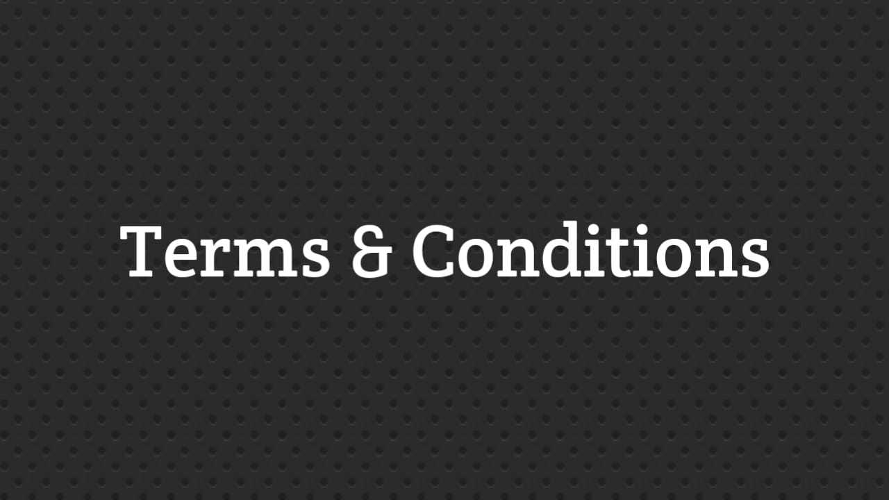 Terms and Conditions