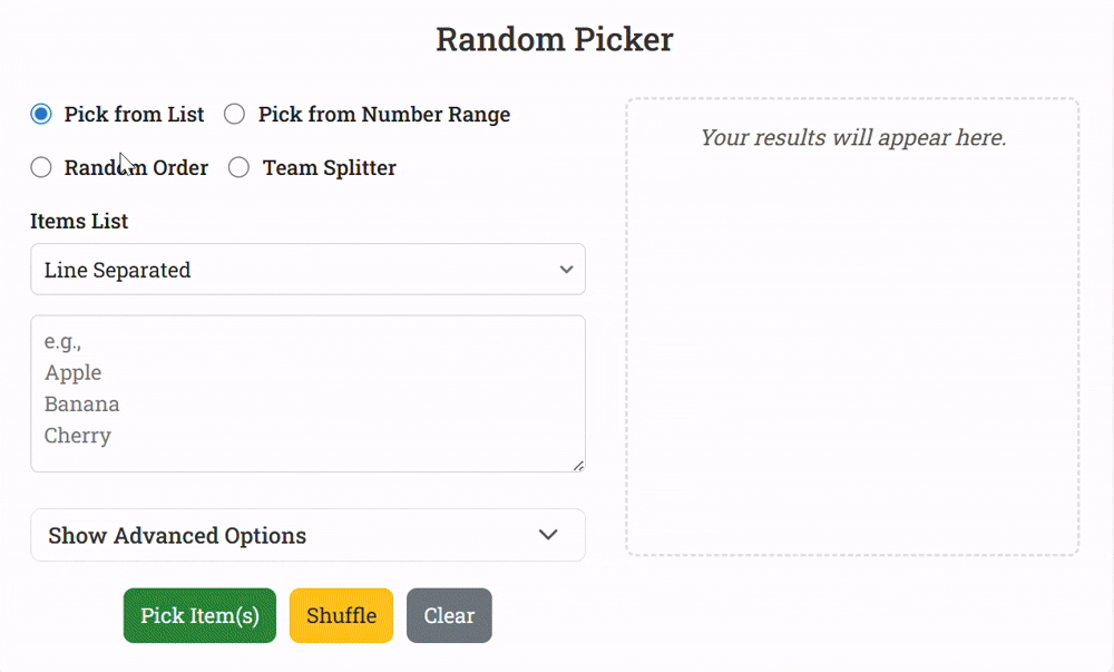 Quick Guide to SoulaTools Random Picker tool