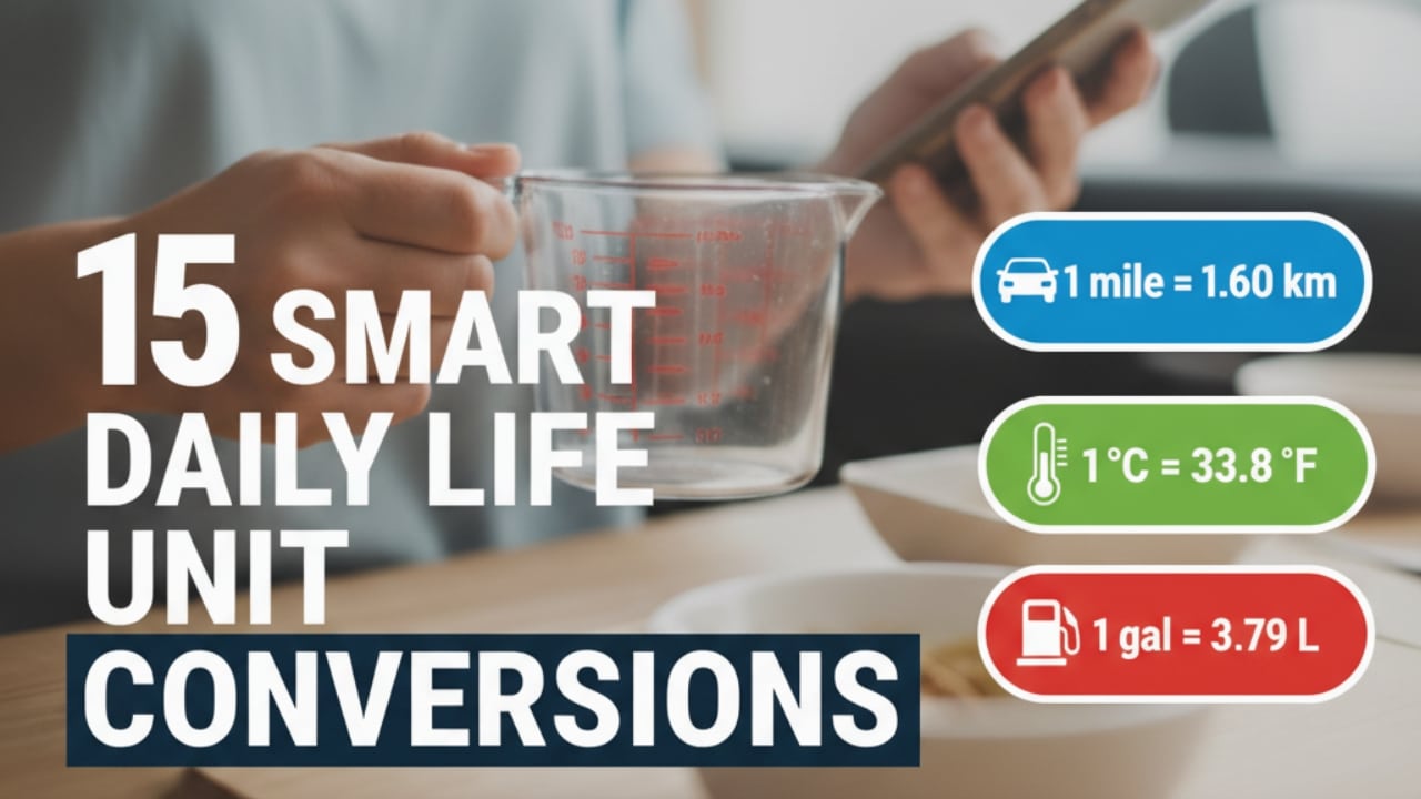 daily life unit conversions